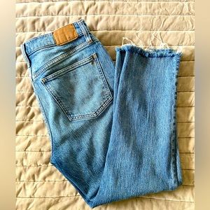 Madewell Raw hem Perfect Vintage Jeans